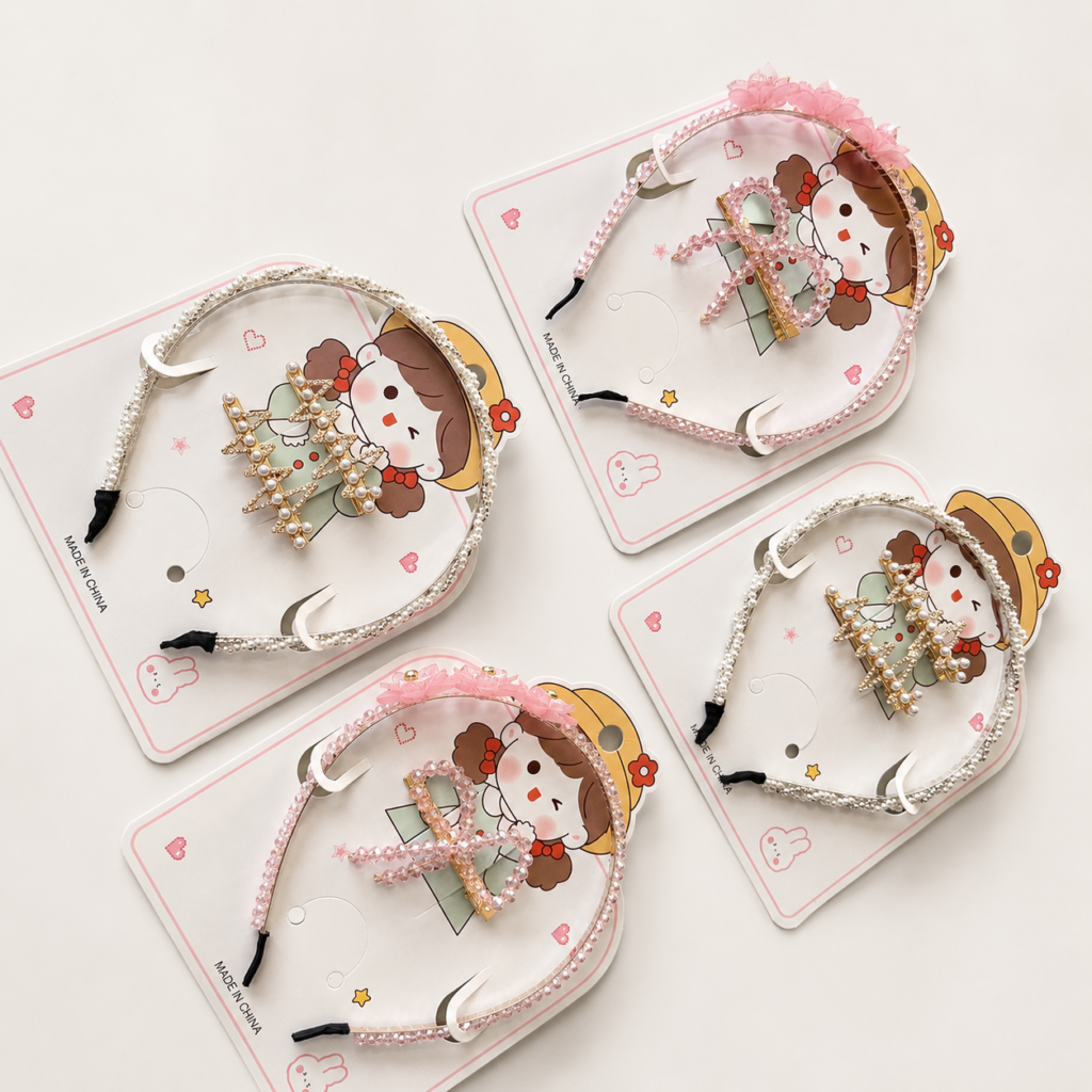 Set Cintillo y Pinches Cristalizados
