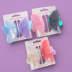 Set de  2 pinches Mariposa Aurora