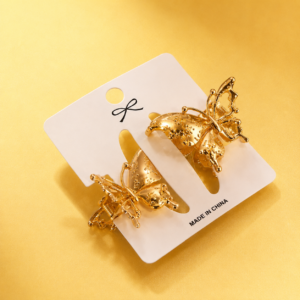Set Mini pinches Mariposa Dorada | 2 Piezas - Imagen 4