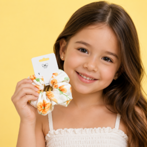 Scrunchie Flores Pastel