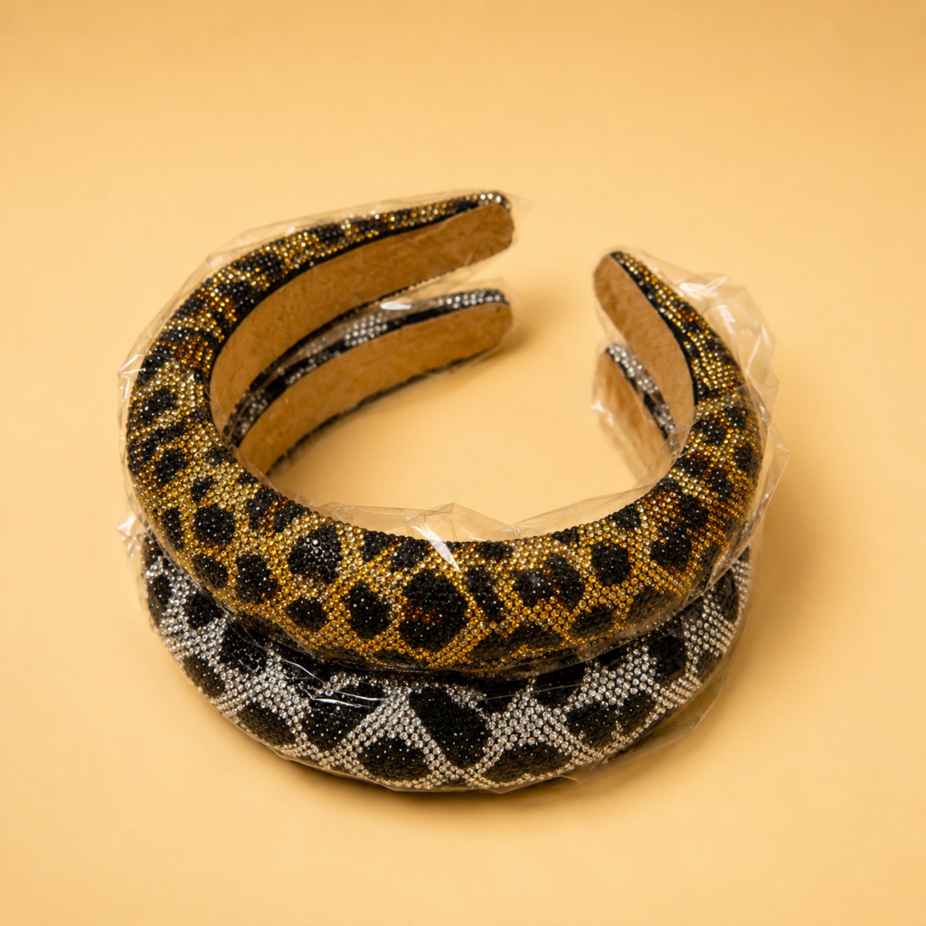 Cintillo Diadema Leopardo Cristal