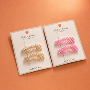 Set 2 Pinches con Brillo de Perlas Kawaii - Imagen 5