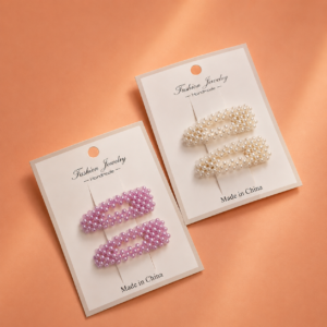 Set 2 Pinches con Brillo de Perlas Kawaii - Imagen 4