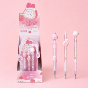 Set de 3 Lápices Borrables Conejito Rosa - Imagen 5