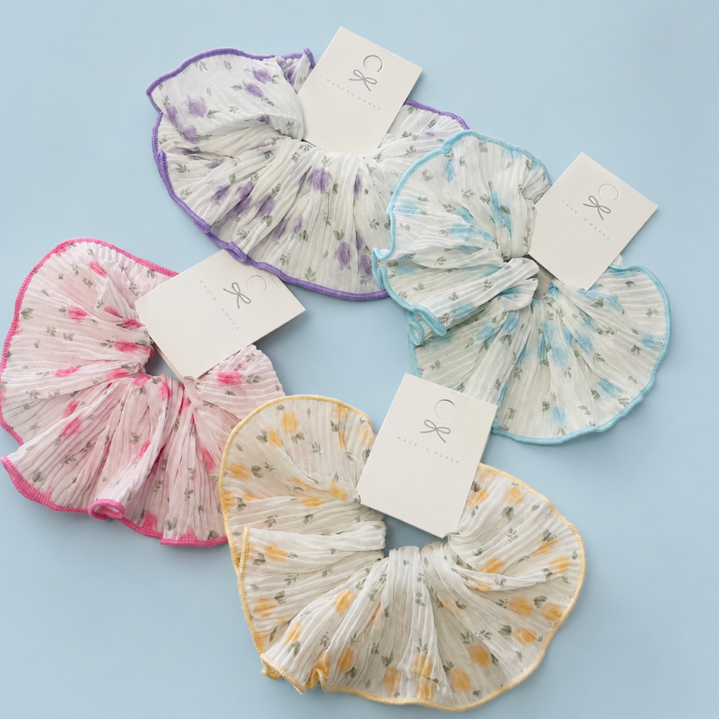 Scrunchie Pétalos flor