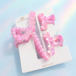 Set de 2 Pinches Grandes + 1 Mini con glitter - Imagen 3