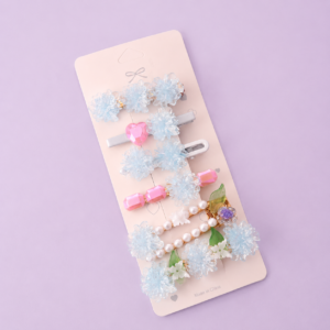 Set 7 Pinches Sakura Cristal para Cabello
