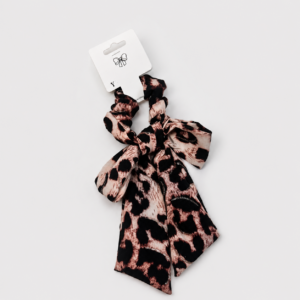 Scrunchie Lazo Leopardo Brillante - Imagen 4