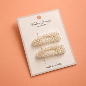 Set 2 Pinches con Brillo de Perlas Kawaii - Imagen 3