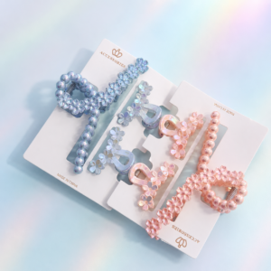 Set de 2 Pinches Grandes + 1 Mini con glitter - Imagen 4