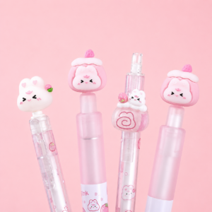 Set de 3 Lápices Borrables Conejito Rosa - Imagen 3