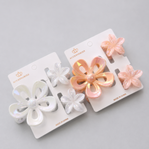 Set Pinches Flor Sakura Holográfica 3pcs - Imagen 4