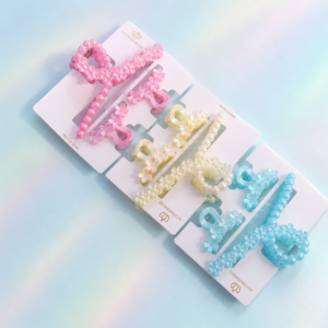 Set de 2 Pinches Grandes + 1 Mini con glitter - Imagen 5