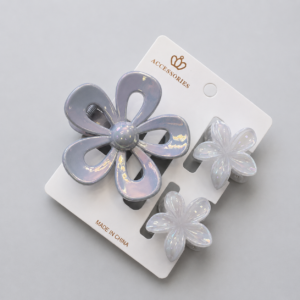 Set Pinches Flor Sakura Holográfica 3pcs - Imagen 5