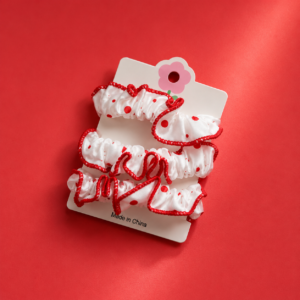 Scrunchie Triple Cherry - Imagen 4
