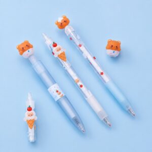 🍦🐻 Set de 3 Lápices Osito Helado Kawaii