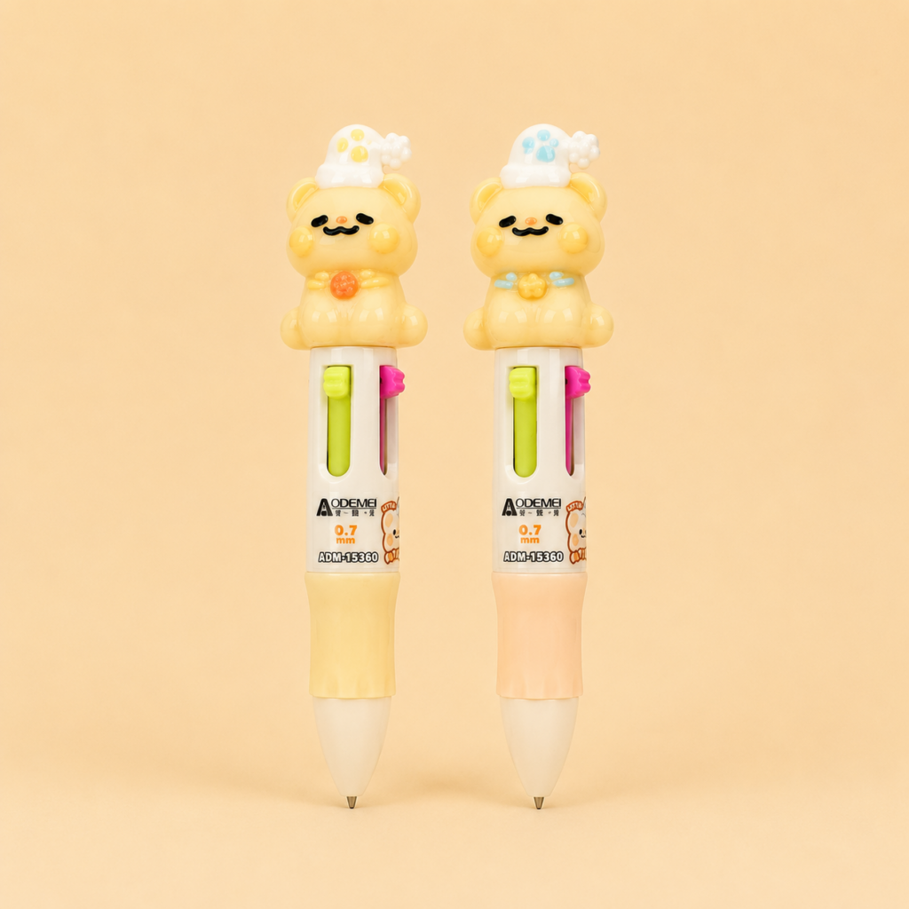 Mini Lápiz 4 Colores Osito Kawaii