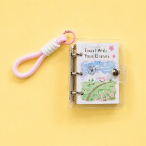Mini Libreta Acrílica de Viaje con Colgante
