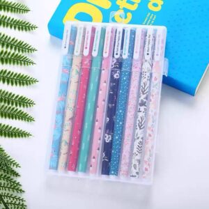 Set 10 Lápices Tinta Gel Universo Kawaii