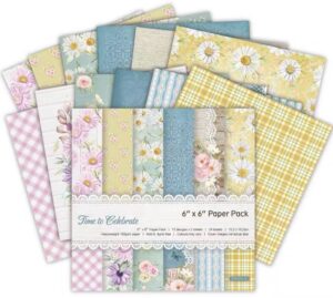 Block de 24 Papeles Flores Vintage
