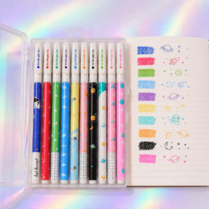Set 10 Lápices Tinta Gel Universo Kawaii - Imagen 3