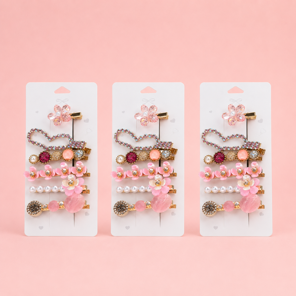 Set de 6 Pinches Sakura Elegante