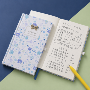 🌸📖 Libreta Tapa Dura Flores Tamaño Bolso