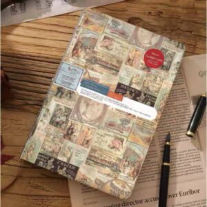 Libreta Retro Vintage Estampillas