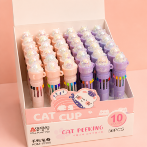 Lápiz 10 Colores Gatito en Taza - Imagen 5
