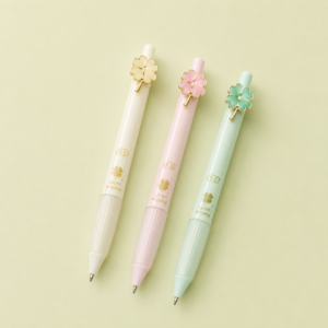 🍀🖊️ Lápiz Gel Trébol Pastel