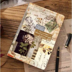 Libreta Retro Vintage Estampillas - Imagen 3
