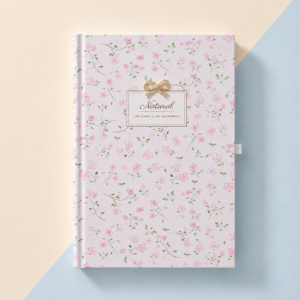 🌸📖 Libreta Tapa Dura Grande Flores A5 - Imagen 4