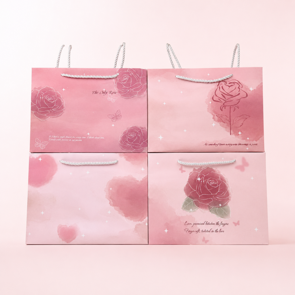 Bolsa de Regalo Rosas Nude Mediana