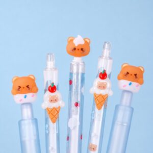 🍦🐻 Set de 3 Lápices Osito Helado Kawaii - Imagen 3