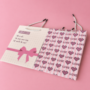 Bolsa de Regalo Corazones Coquette Mediana - Imagen 3
