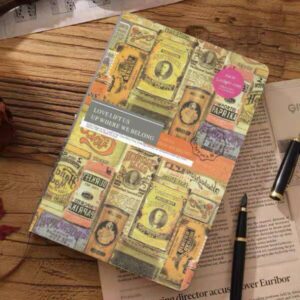 Libreta Retro Vintage Estampillas - Imagen 5