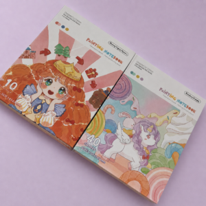 Libro de Pintura Acuarela Kawaii