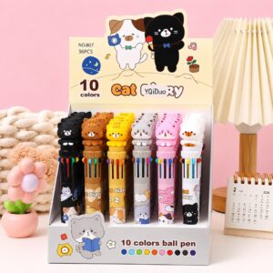 🐱🌈 Lápiz 10 Colores Gatito Kawaii