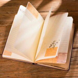 Libreta Retro Vintage Estampillas - Imagen 2