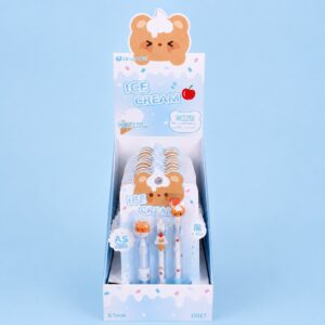 🍦🐻 Set de 3 Lápices Osito Helado Kawaii - Imagen 4