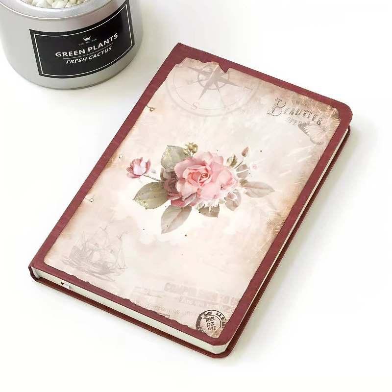 Libreta Vintage Floral Bullet Journal