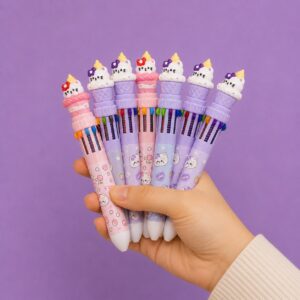 Lápiz 10 Colores Gatito Kawaii - Imagen 2