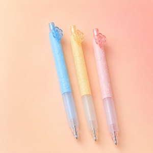Lápiz Gel Floral Pastel