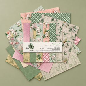 Set de Papeles Decorativos Jardín Tropical Pastel