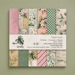 Set de Papeles Decorativos Jardín Tropical Pastel - Imagen 3