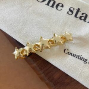 Pinche Metálico Lluvia de Estrellas – Dorado y Plateado