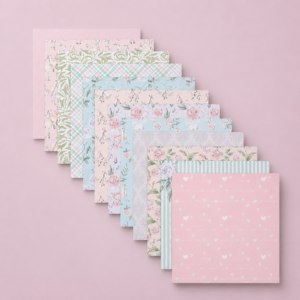 Set de Papeles Decorativos Floral Rosa y Celeste - Imagen 3