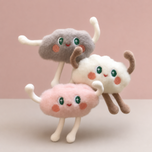 Broche de Peluche Nube Kawaii - Imagen 4