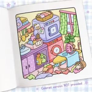 Libro para Colorear Gatitos y Kawaii | 50 Hojas para Pintar - Imagen 3