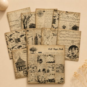 Set de Papeles Decorativos Historias Vintage - Imagen 2
